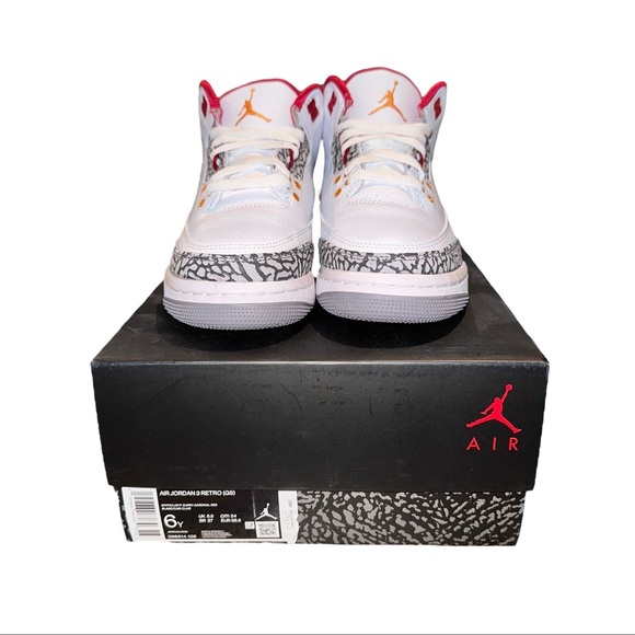 Air Jordan Retro 3 Cardinal Red Women’s 7 - Picture 2 of 8